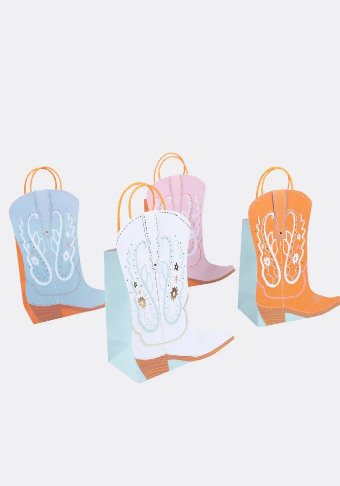 Lot de 8 Sacs Cadeaux En Forme De Botte De Cowboys – Image 3