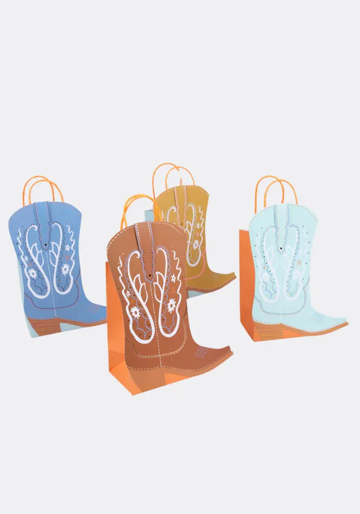 Lot de 8 Sacs Cadeaux En Forme De Botte De Cowboys – Image 4