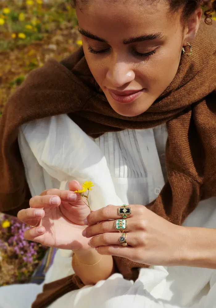 Bague Ava 3 Verte – Image 3