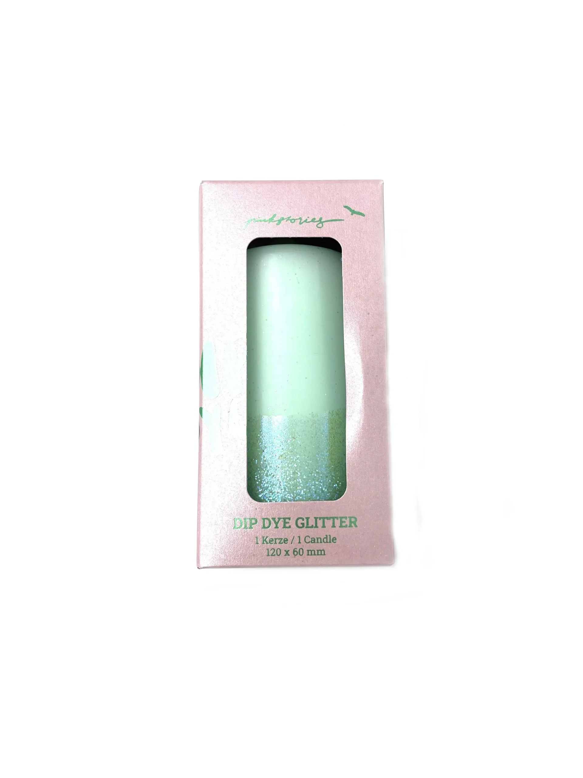 Bougie Dip Dye Glitter Mint – Image 2