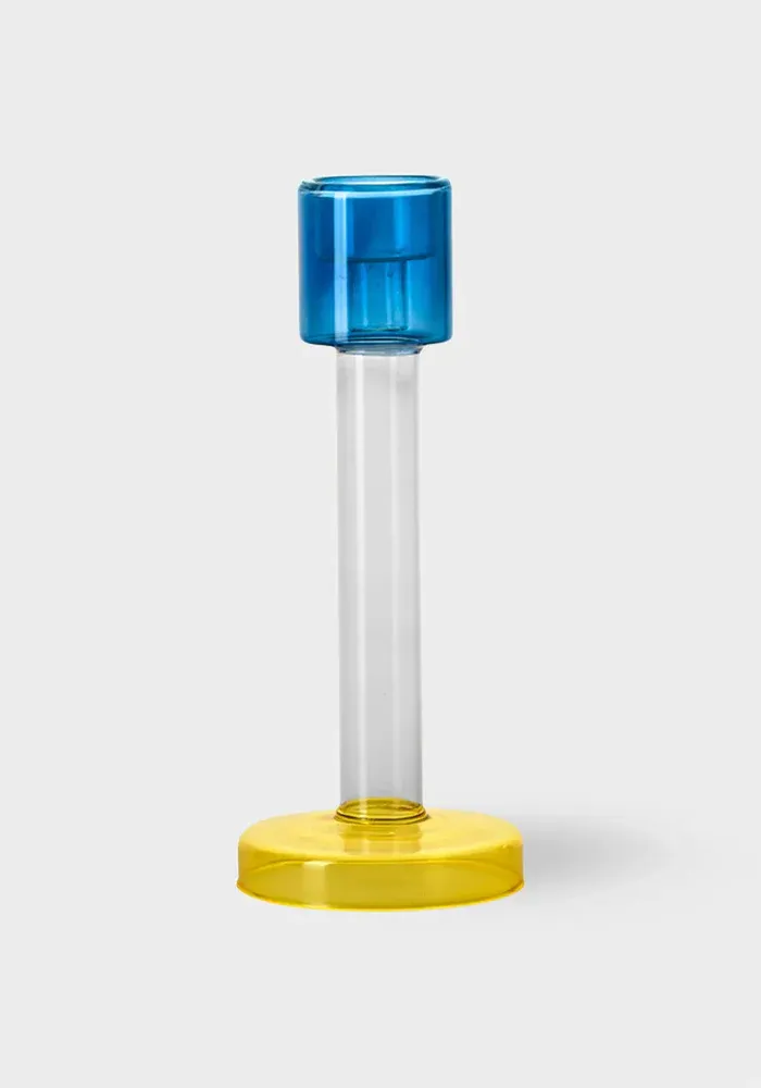 Bougeoir Bole L Bleu Et Jaune