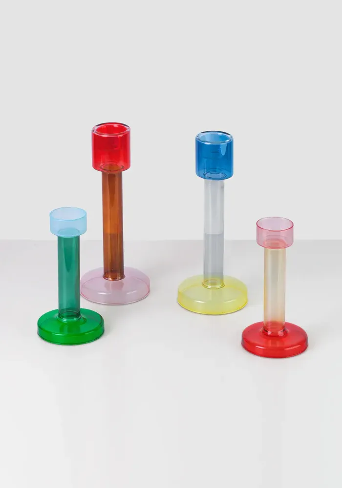 Bougeoir Bole L Rouge Et Rose – Image 3