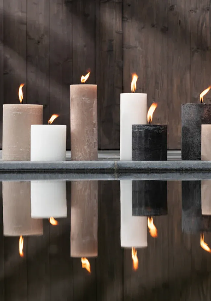 Bougie Pilier S Blanche – Image 2