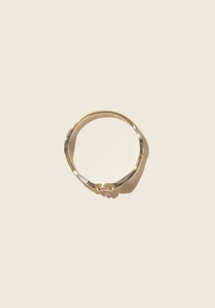 Bague Adèle N°1 Saphir Rose – Image 3