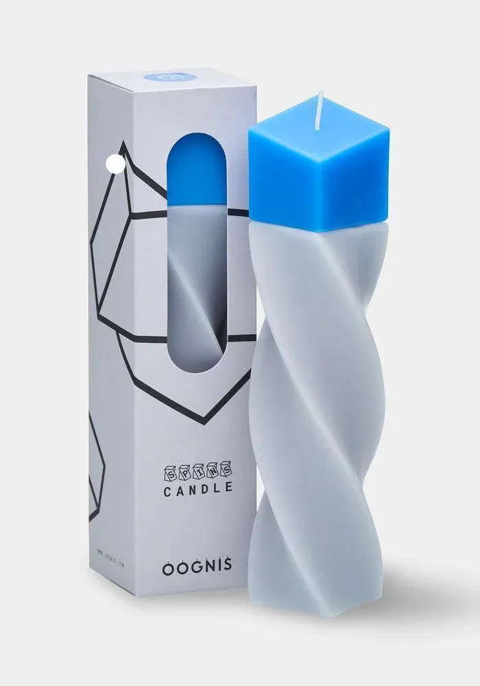 Bougie Spins Tilt Torsadée Bleu – Image 2