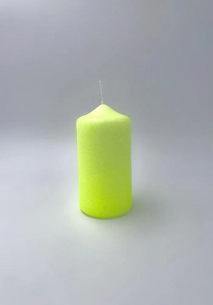 Bougie Dip Dye Glitter Yellow