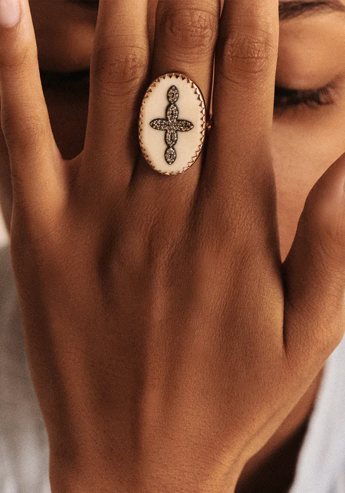 Bague Bowie N°3 Blanc Diamant