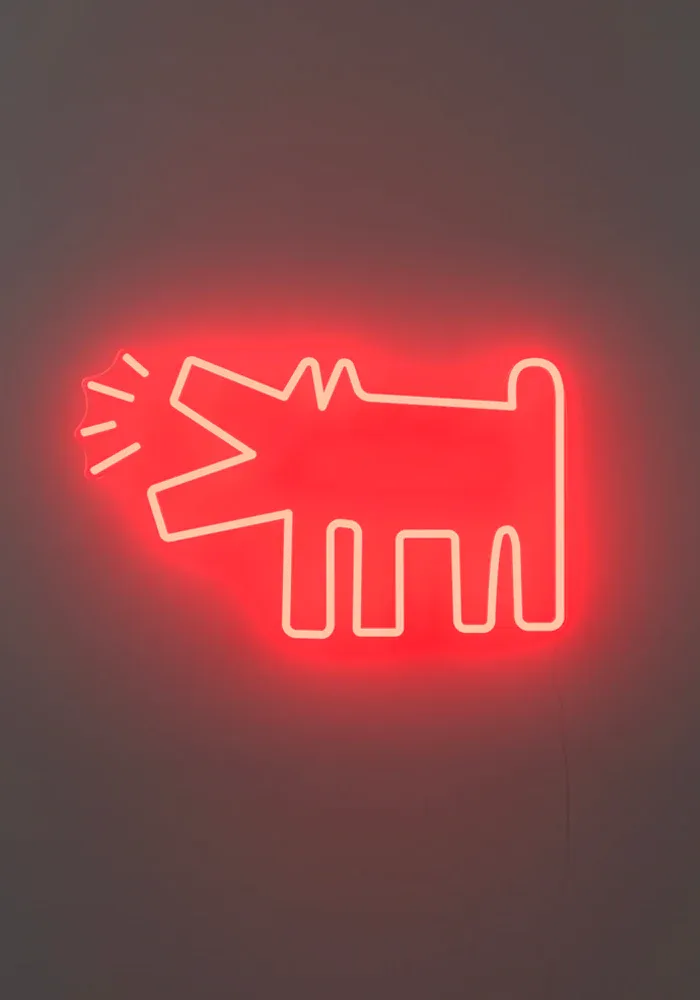 Néon Barking Dog Keith Haring