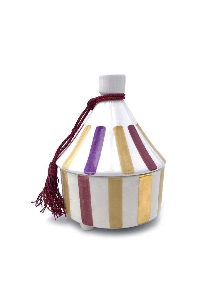 Bougie Tajine Ourika Lilas Et Aubergine