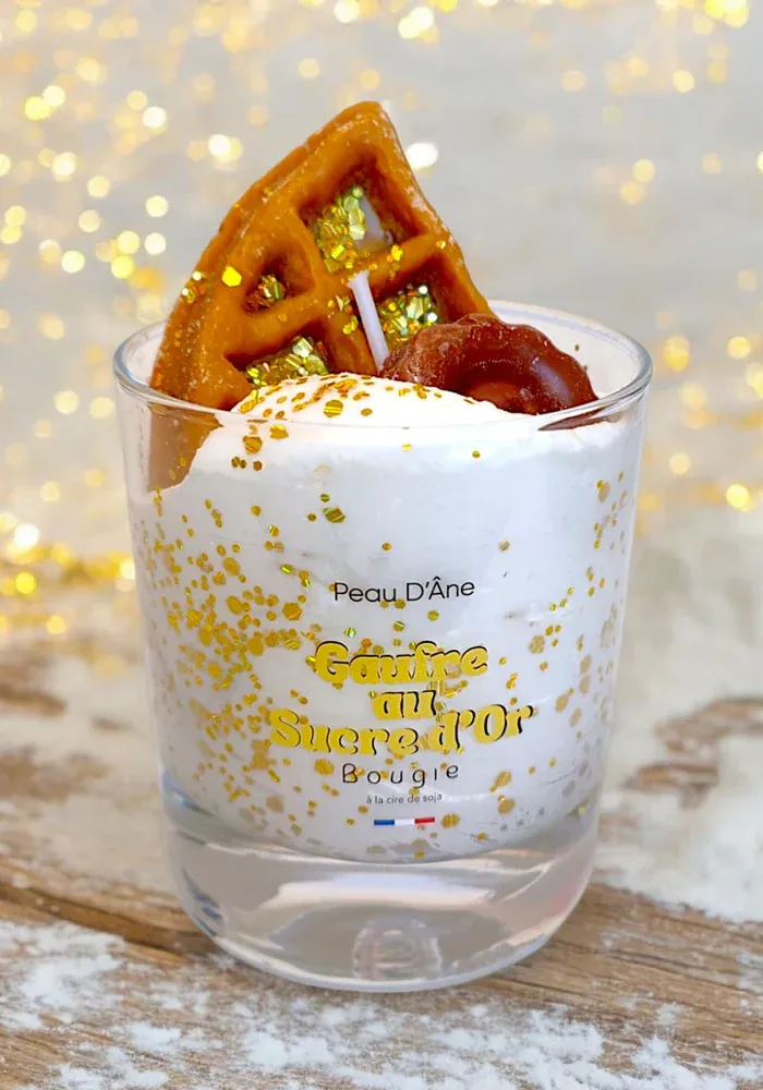 Bougie Gaufre Au Sucre D'Or