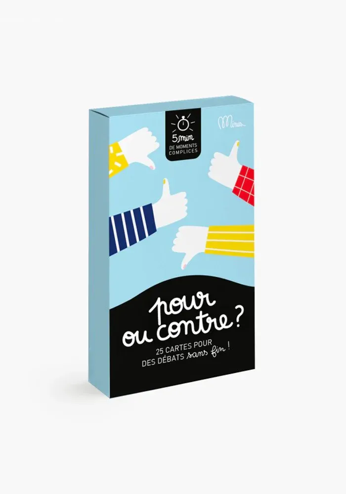 Cartes 5 Minutes De Moments Complices - Pour Ou Contre ?