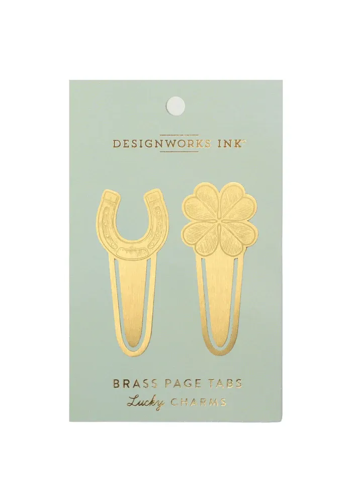 Set De 2 Marque-Pages Lucky Charms Doré